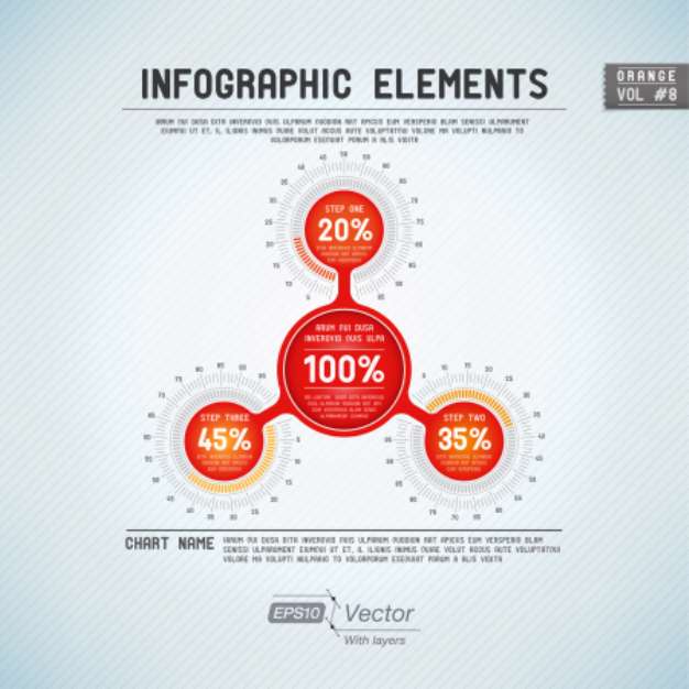 Detailed colorful infographic elements