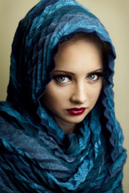 Portrait of young beautiful woman