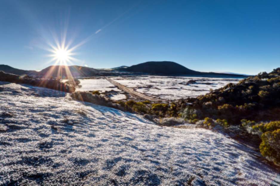 Givre أ  la Plaine des Sables - Ile de La Rأ©union