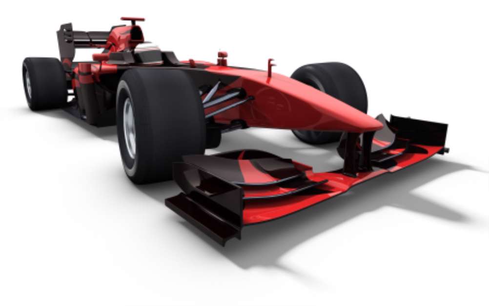 race car - red and black