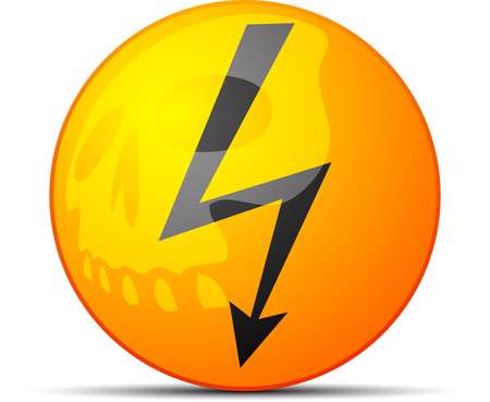 High voltage sign
