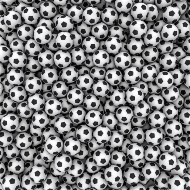Soccer balls background