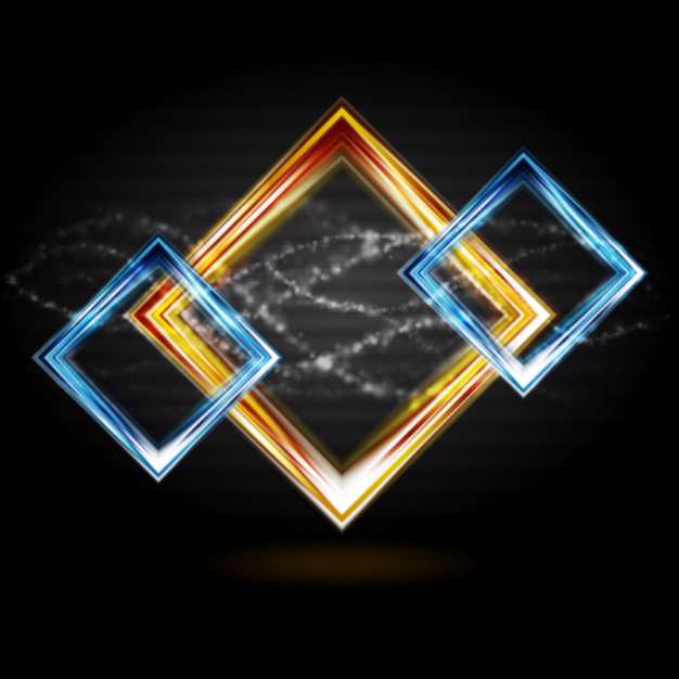 Colourful abstract shapes. Vector logo