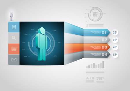 Perspective Arrow Infographic Template