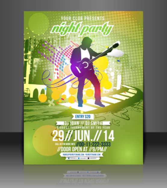 music flyer