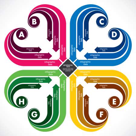 colorful arrow background stock vector