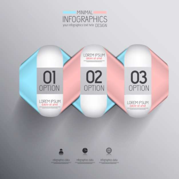 Minimal infographics. Vector