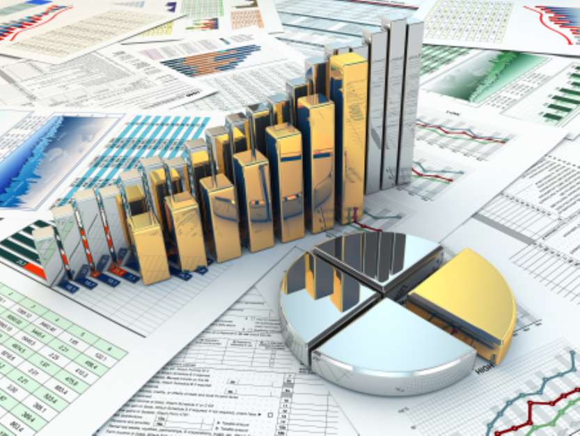 Business concept. Graph and charts.