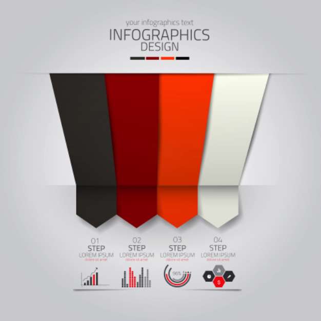 Minimal infographics design. Vector