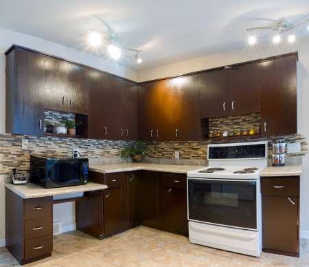 Interior design of modern kitchen