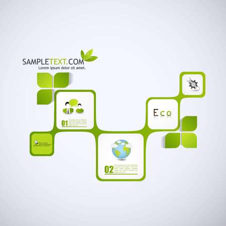 abstract green website