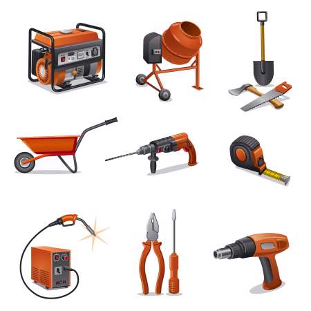 construction tools icons