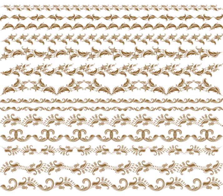 Horizontal elements decoration vector