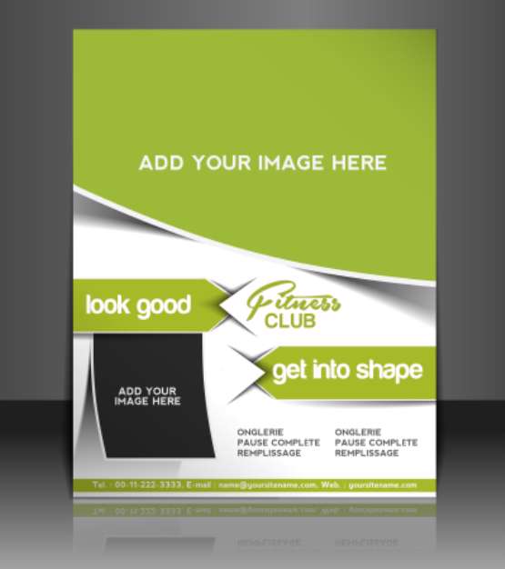 Vector business brochure, flyer, magazine cover