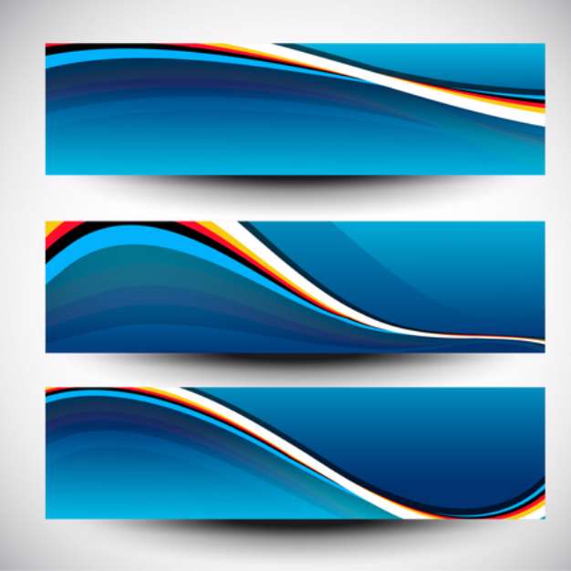 Website header or banner set. EPS 10.