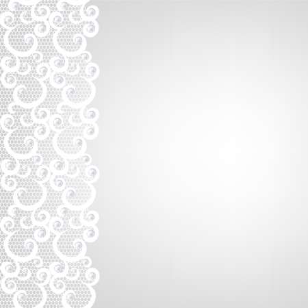 lace border and pearls