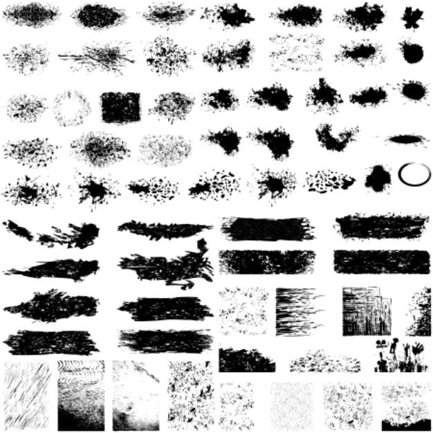 Large set of grunge textures