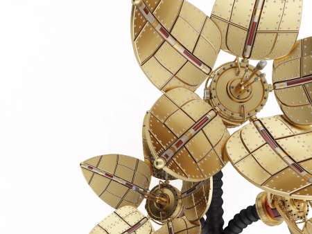 Mechanical flowers. Steampunk style.
