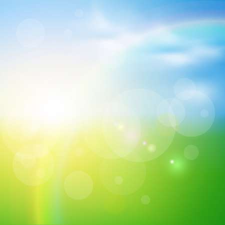 Green, sunny natural  background