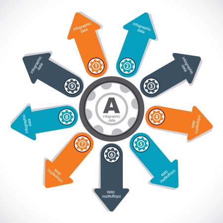 creative arrow infographic design
