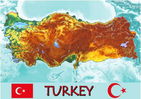 Turkey Asia Europe national emblem map symbol motto