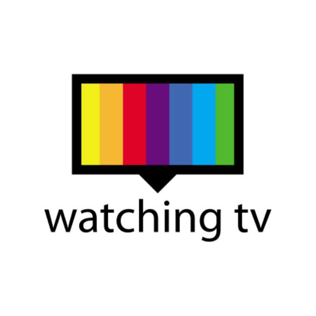 vector logo with a spectrum in the TV screen