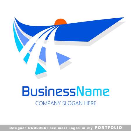 abstract business logo vector