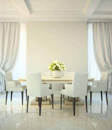 Dining room in classic style