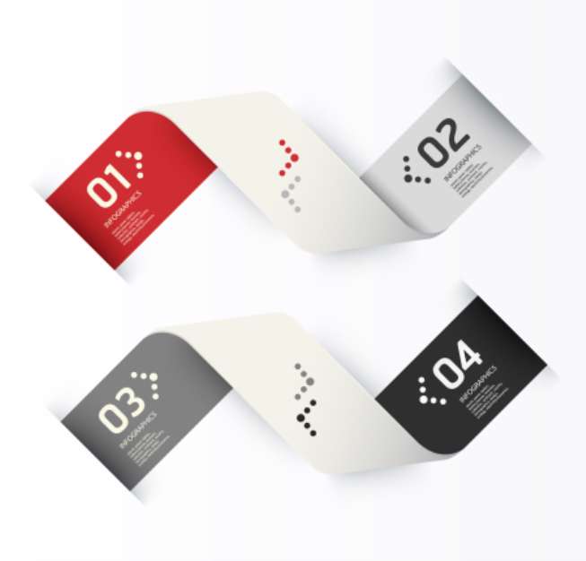 Modern Design template / can be used for infographics / numbered