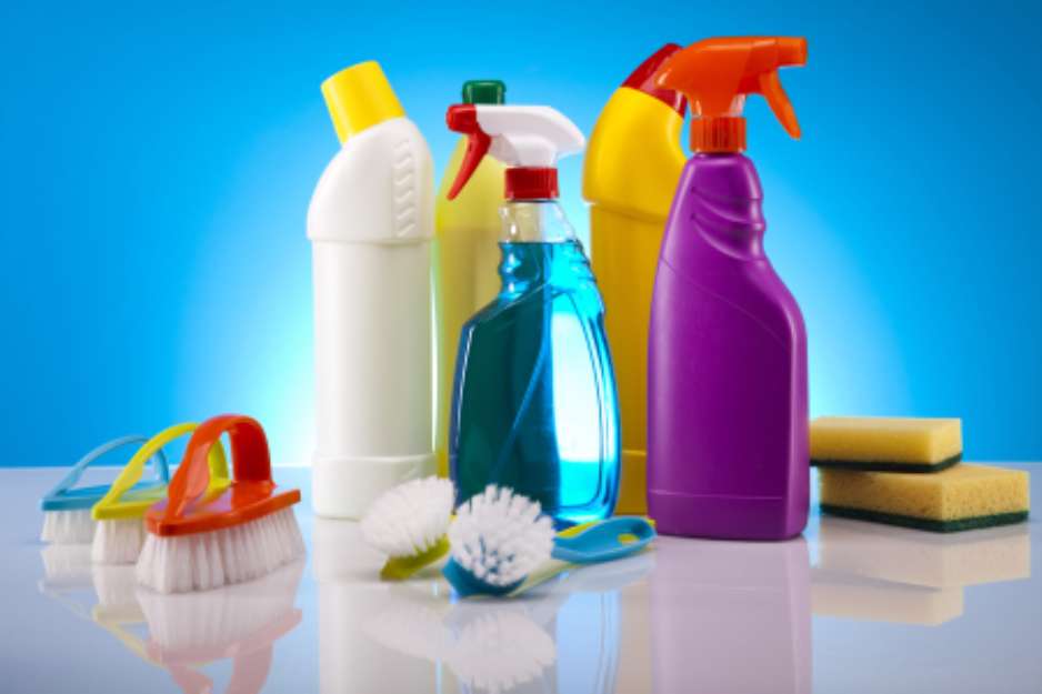 Assorted cleaning products