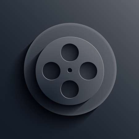 Vector dark circle icon. Eps10