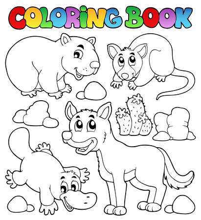 Coloring book Australian fauna 1