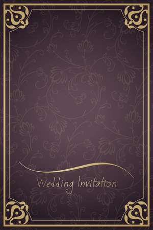 wedding card design, paisley floral design , India