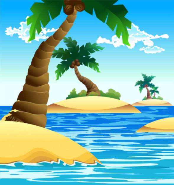 small coconut island