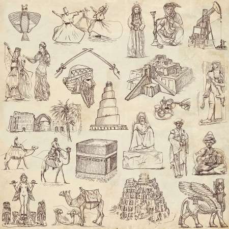 Middle East collection - full sized hand drawings