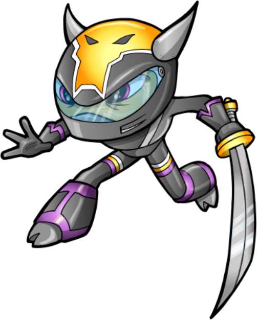 Warrior Ninja Cyborg Soldier Vector