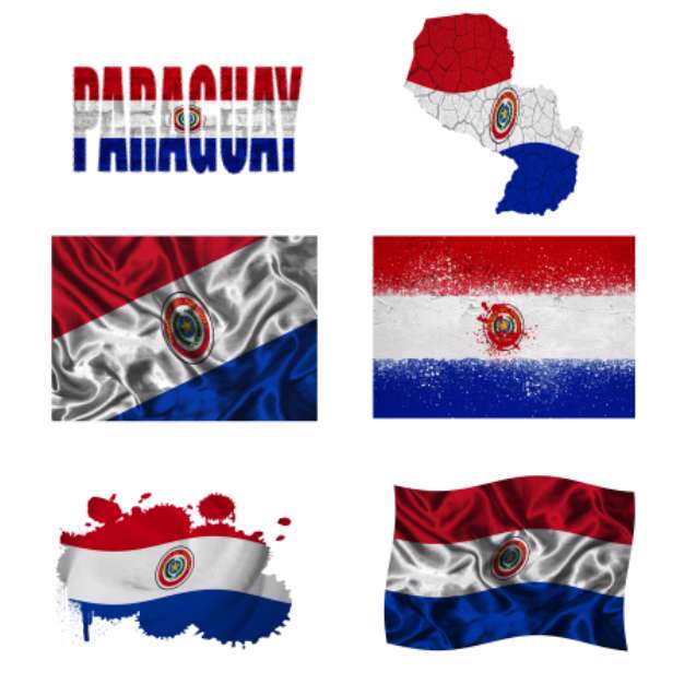 Paraguayan flag collage