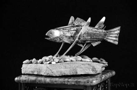 مجسمه سازی شگفت انگیز با قاشق و چنگال