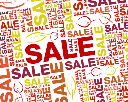 autumn sale text background