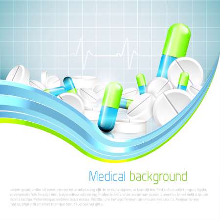 Medical background with copyspace