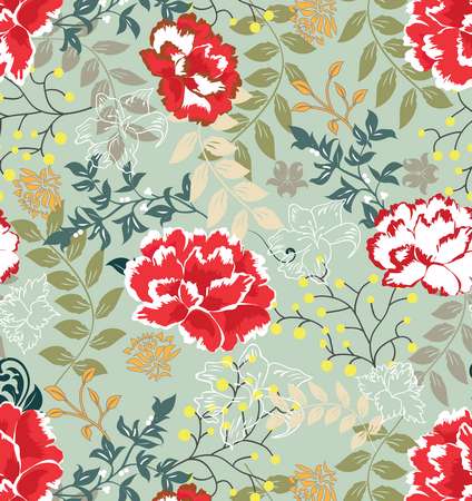 Retro floral seamless background,pattern