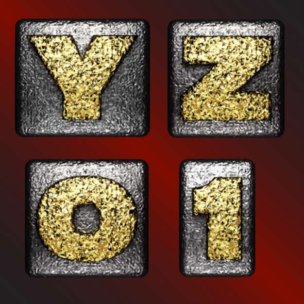 Vector golden figure