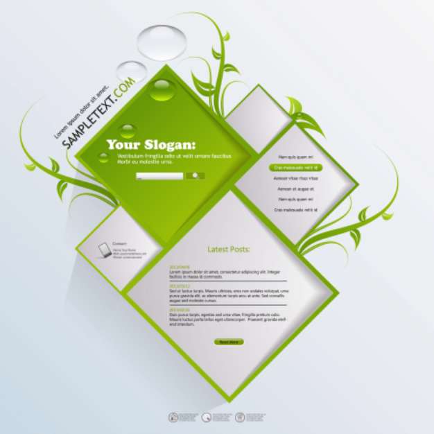 Abstract/Minimal Website template