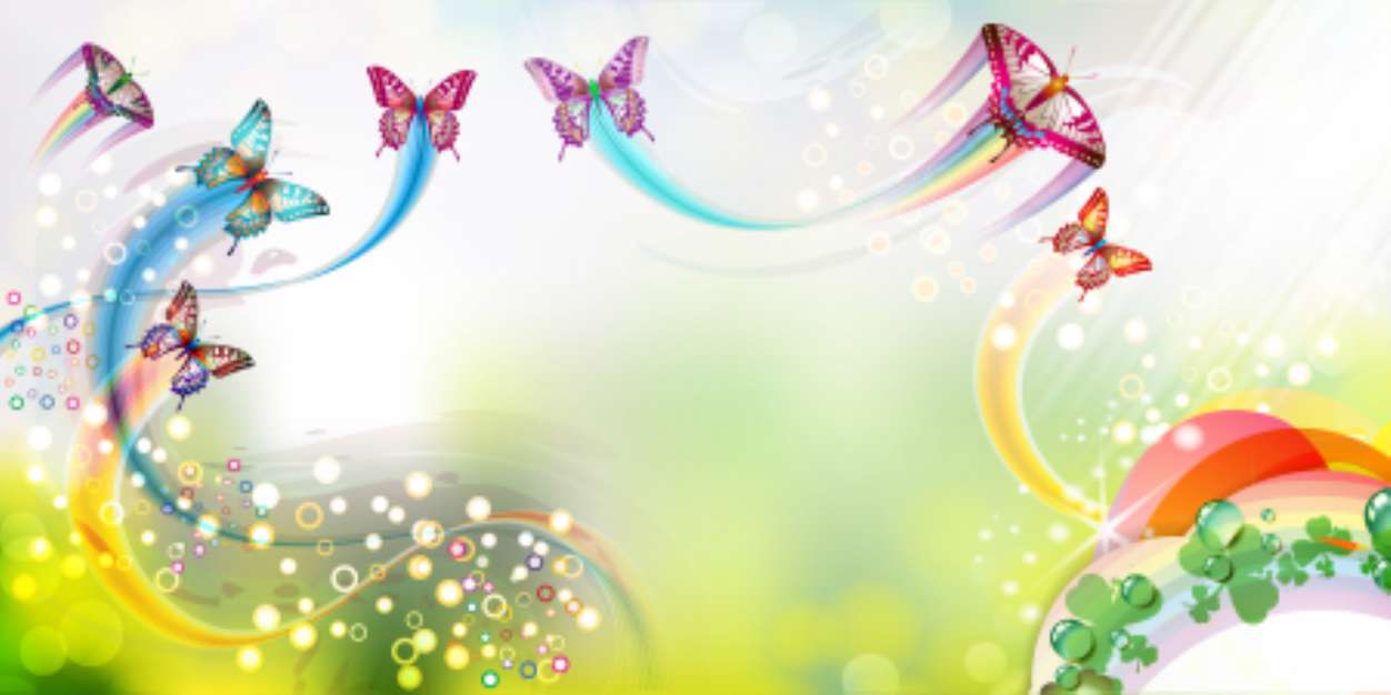 Abstract background with butterflies