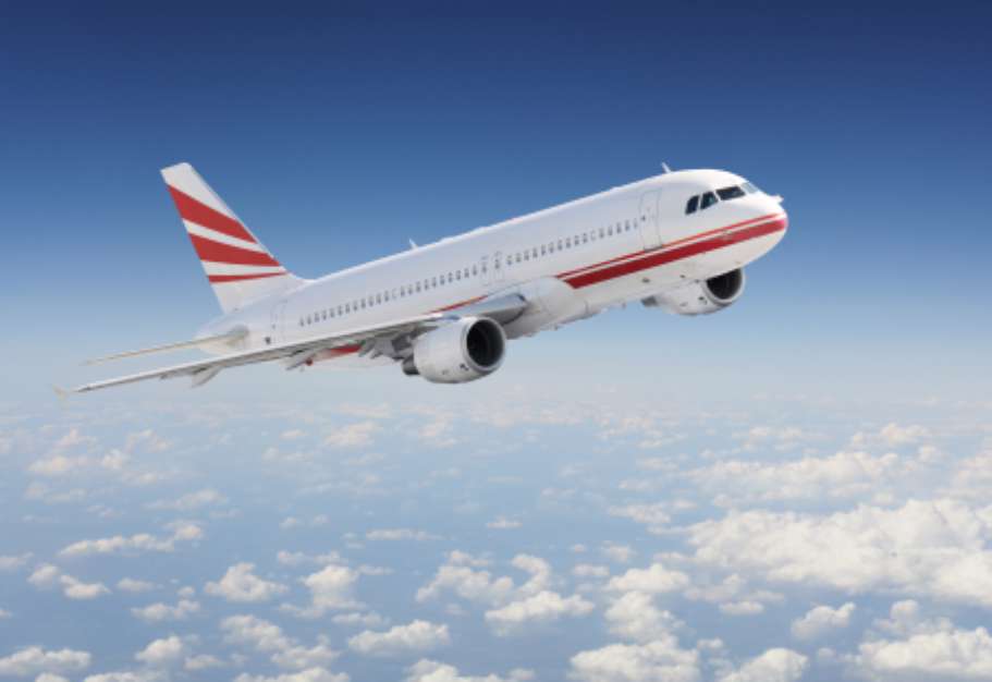Airplane in the sky