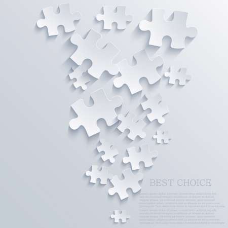 Vector puzzle background. Eps10