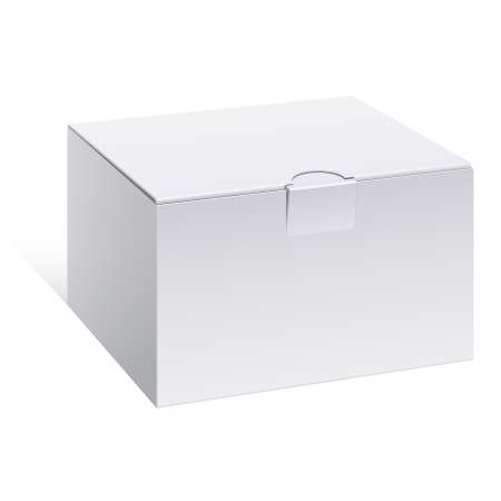 Realistic White Package Box. For electronic device