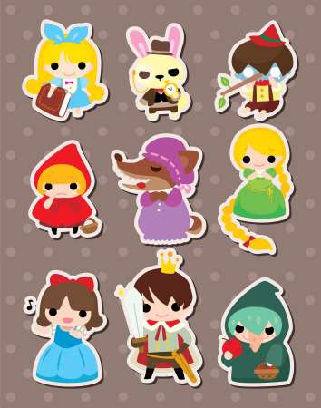 cartoon story people stickers