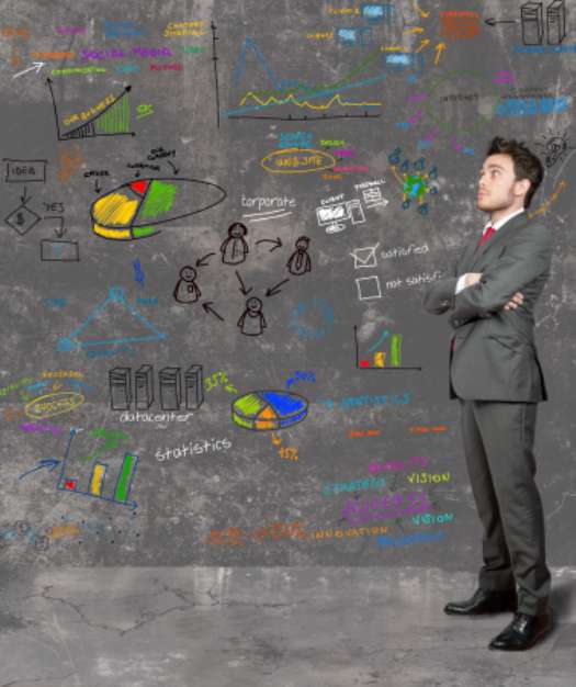 Businessman and new idea