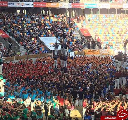 برج انسانی قربانی گرفت